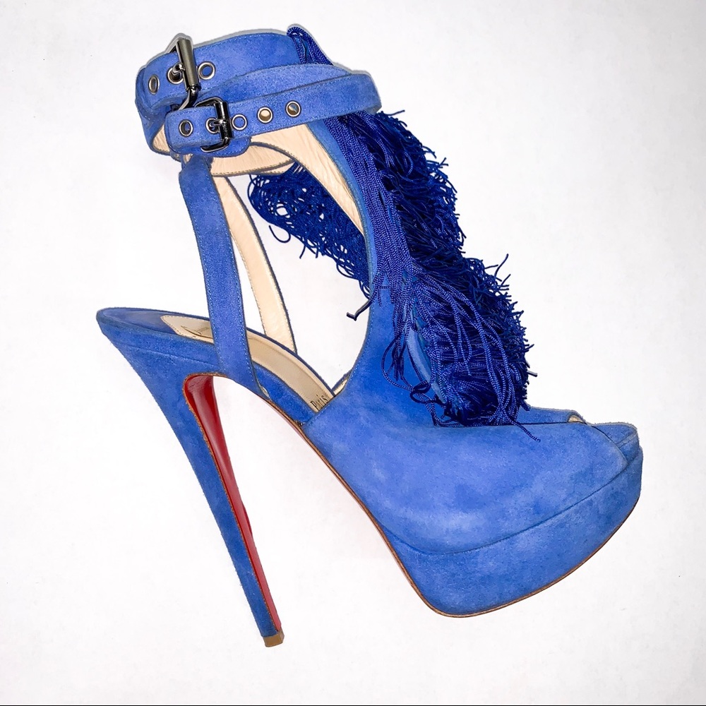 Louboutin | Platform Fringe Pumps - Picture 3 of 8